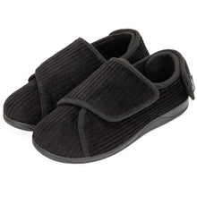 Women's Comfy Adjustable Wide Fit Hook And Loop Memory Foam Slippers