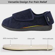 Men's Adjustable Memory Foam Extra Wide Shoes for Diabetic Edema Swollen Feet