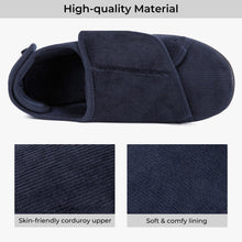 Men's Adjustable Memory Foam Extra Wide Shoes for Diabetic Edema Swollen Feet