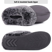 Women's Faux Fur Collar Suede Slippers