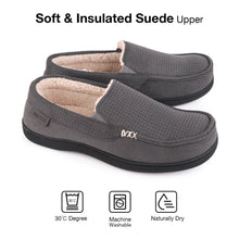 Men's Suede Memory Foam Moccasin Slippers