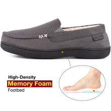Men's Suede Memory Foam Moccasin Slippers