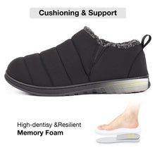 Men's Warm Quilted Ankle Adjustable Slippers