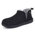 Men's Micro Suede Faux Wool Blend Hi-Top Boot Slippers
