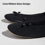 Women's Terry Cloth Satin Ballerina Slippers