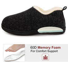 Women's Memory Foam Faux Wool Closed Back Slippers