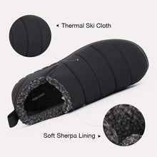 Men's Warm Quilted Memory Foam Ankle Mule Slippers