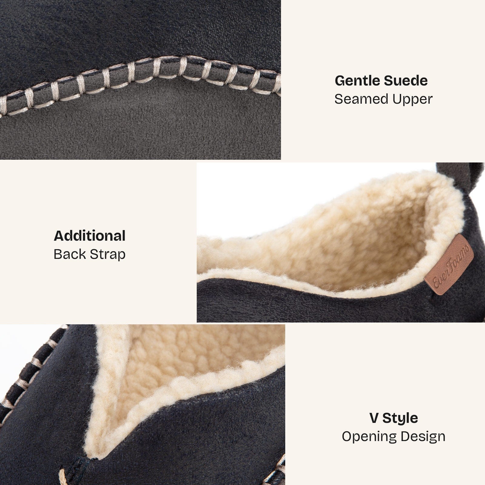 Men's Micro Suede Memory Foam Moccasin Slippers