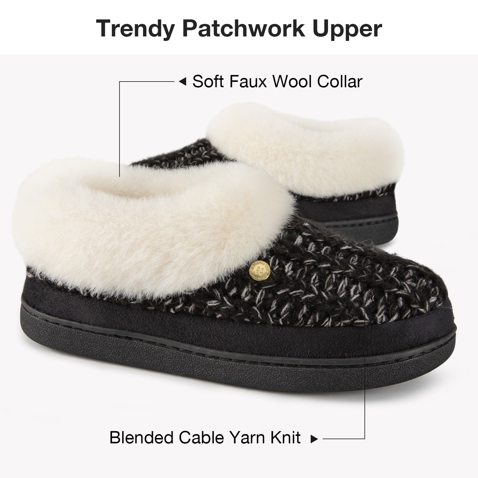 Women's Knit Clog Slippers