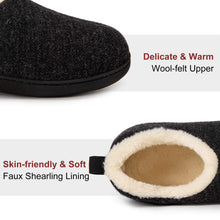 Women's Memory Foam Faux Wool Closed Back Slippers
