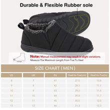 Men's Warm Quilted Memory Foam Ankle Mule Slippers