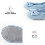 Women's Ballerina Slippers Lightweight Comfy Memory Foam House Shoes