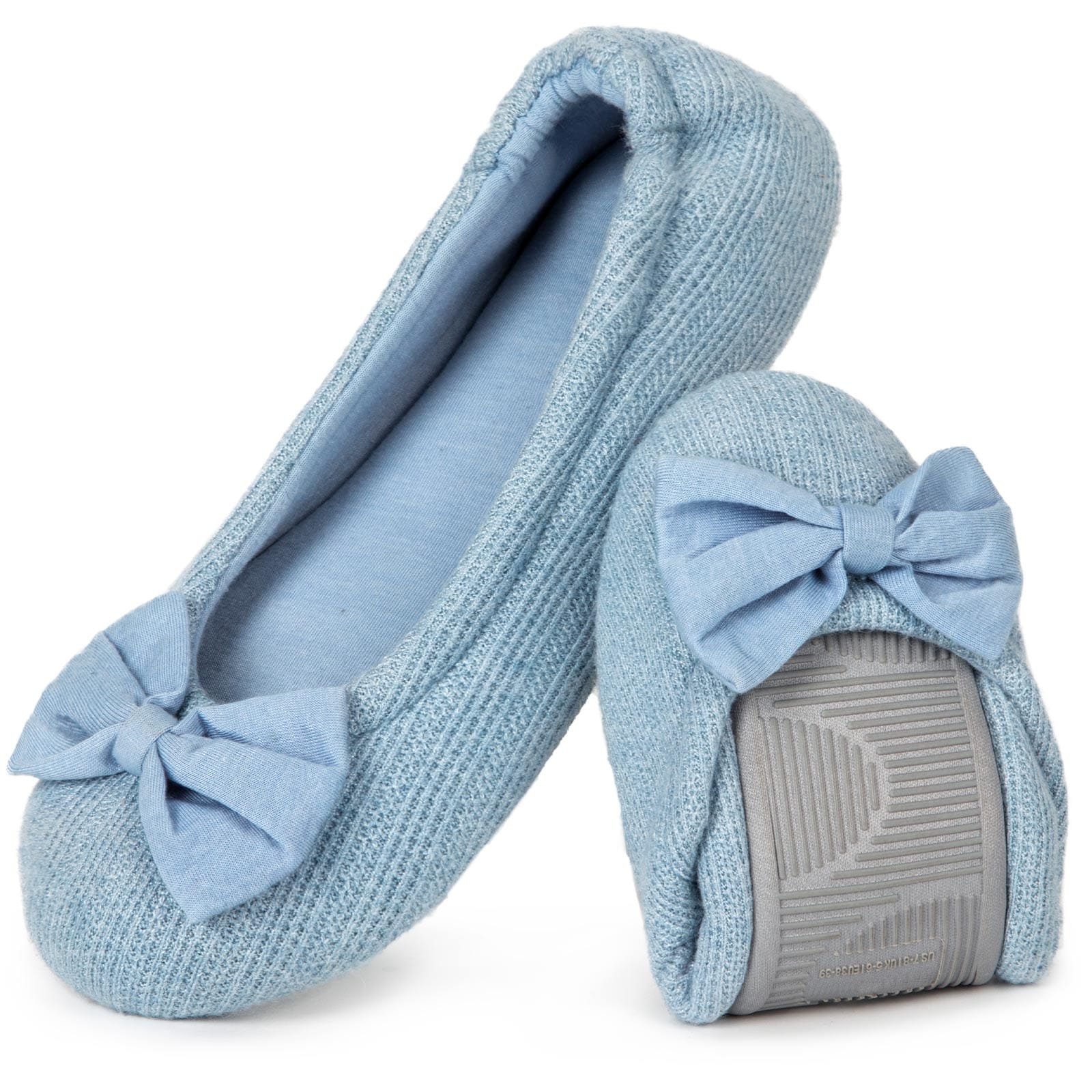 Women's Ballerina Slippers Lightweight Comfy Memory Foam House Shoes