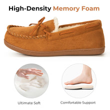 Women's Moccasin Slippers Warm Fluffy Memory Foam House Shoes