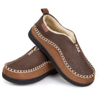 Men's Micro Suede Memory Foam Moccasin Slippers