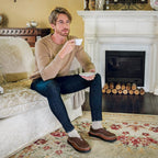 Men's Micro Suede Memory Foam Moccasin Slippers