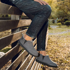 Men's Micro Suede Faux Wool Blend Hi-Top Boot Slippers