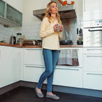 Women's Terry Cloth Satin Ballerina Slippers