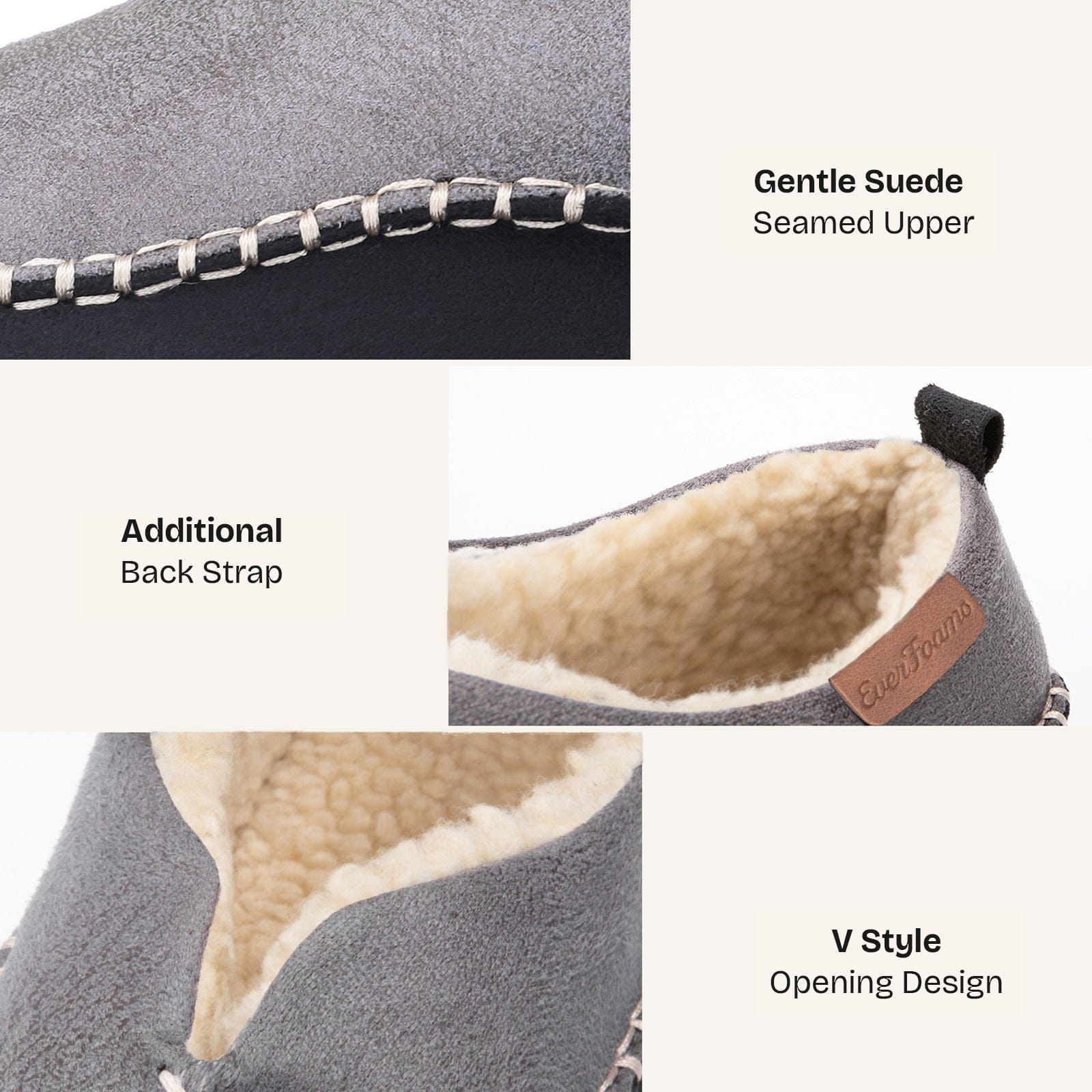 Men's Micro Suede Memory Foam Moccasin Slippers