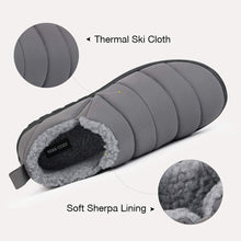 Men's Warm Quilted Memory Foam Ankle Mule Slippers