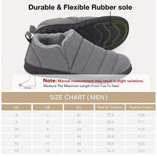 Men's Warm Quilted Memory Foam Ankle Mule Slippers