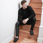 Men's Comfy Suede Memory Foam Moccasin Slippers Warm Sherpa Lining House Shoes