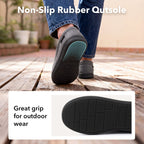 Men's Comfy Suede Memory Foam Moccasin Slippers Warm Sherpa Lining House Shoes