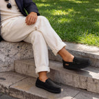 Men's Comfy Suede Memory Foam Moccasin Slippers Warm Sherpa Lining House Shoes