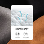 Men's Comfy Suede Memory Foam Moccasin Slippers Warm Sherpa Lining House Shoes