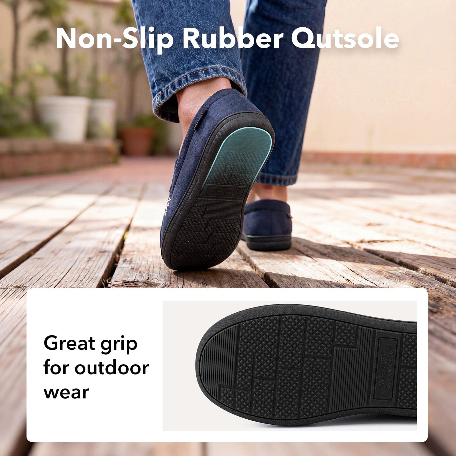 Men's Comfy Suede Memory Foam Moccasin Slippers Warm Sherpa Lining House Shoes