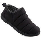 Men's Warm Quilted Memory Foam Ankle Mule Slippers