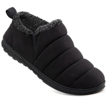Men's Warm Quilted Memory Foam Ankle Mule Slippers