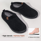 Men's Slip-on Slippers Comfy Memory Foam Non-slip Indoor House Shoes