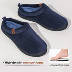 Men's Slip-on Slippers Comfy Memory Foam Non-slip Indoor House Shoes