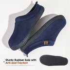 Men's Slip-on Slippers Comfy Memory Foam Non-slip Indoor House Shoes