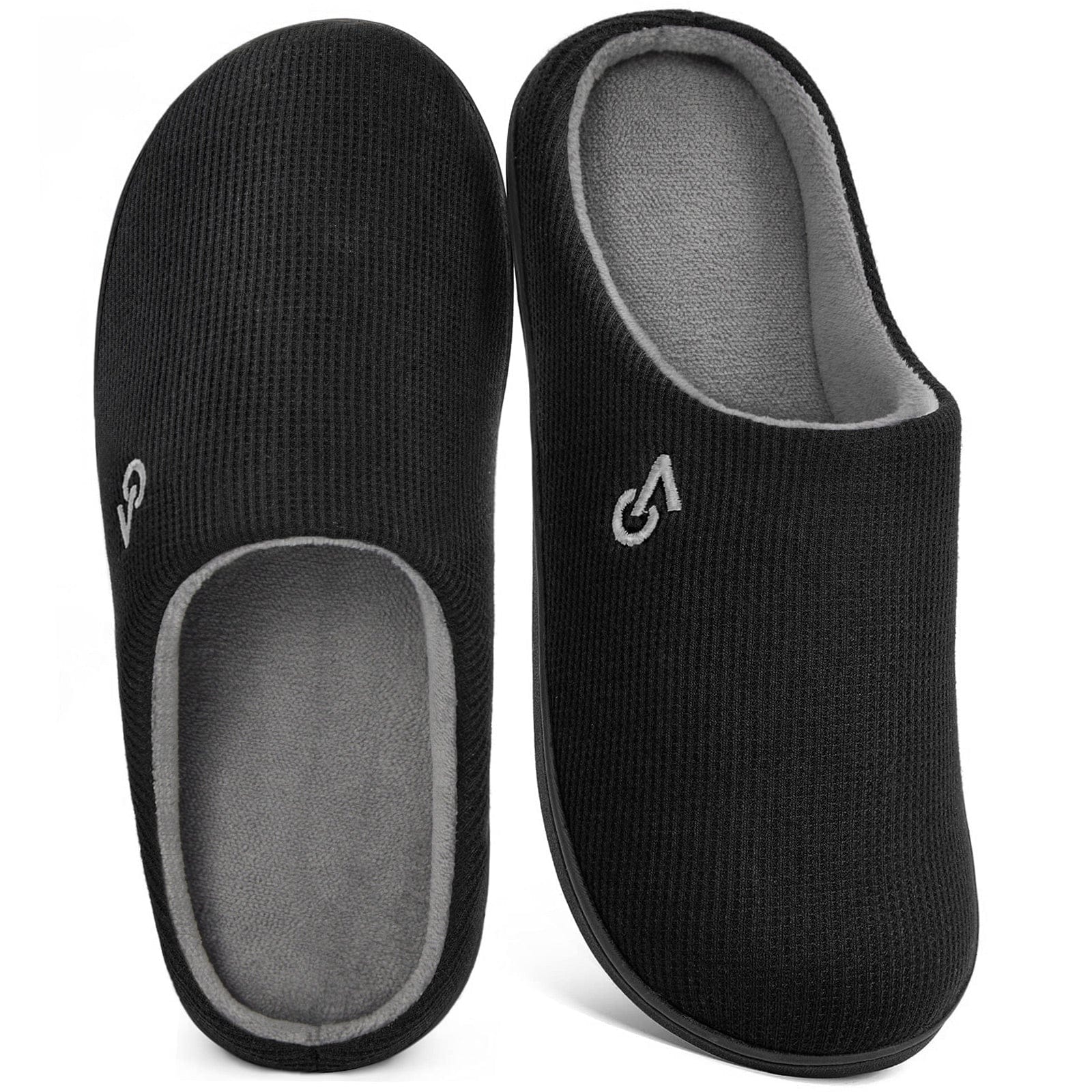Men's Two-Tone Memory Foam Slippers