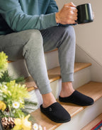 Men's Two-Tone Memory Foam Slippers