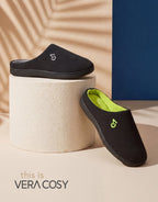 Men's Two-Tone Memory Foam Slippers