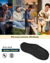 Men's Two-Tone Memory Foam Slippers