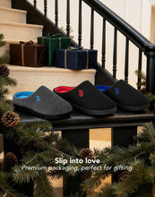 Men's Two-Tone Memory Foam Slippers