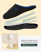 Men's Two-Tone Memory Foam Slippers