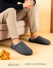 Men's Two-Tone Memory Foam Slippers