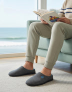 Men's Two-Tone Memory Foam Slippers