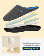 Men's Two-Tone Memory Foam Slippers
