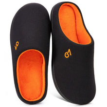 Men's Two-Tone Memory Foam Slippers
