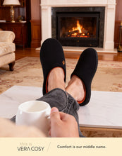 Men's Two-Tone Memory Foam Slippers