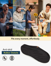 Men's Two-Tone Memory Foam Slippers