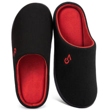 Men's Two-Tone Memory Foam Slippers