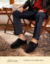 Men's Two-Tone Memory Foam Slippers
