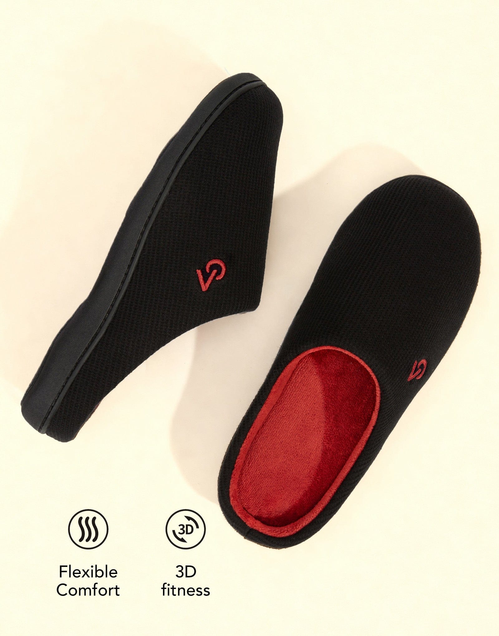 Men's Two-Tone Memory Foam Slippers